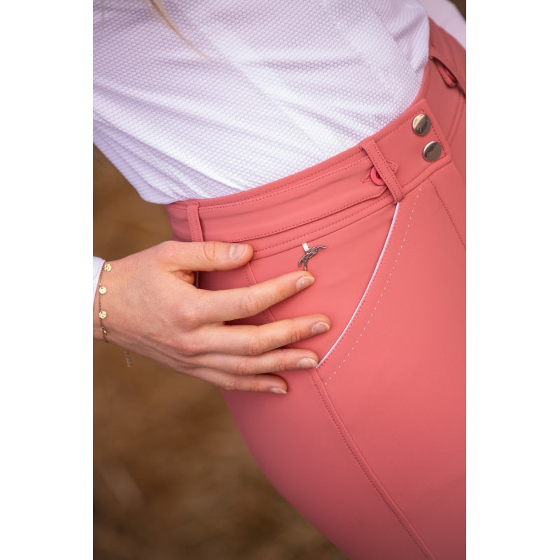 Pantalon d’Équitation New Point Sellier Vieux Rose – Pénélope Femme