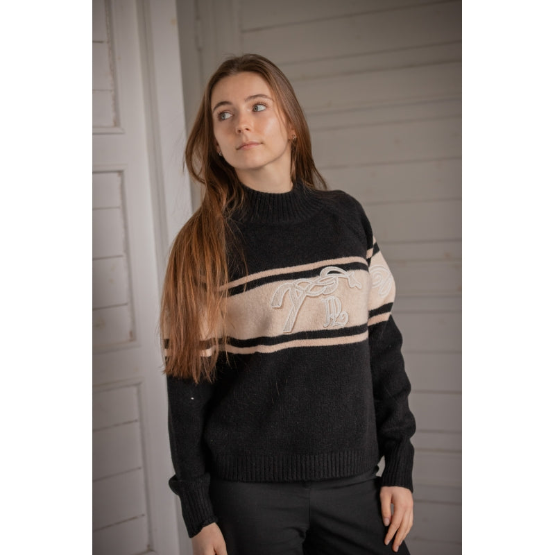 Pull PL-Noris Pénélope – Noir & Camel