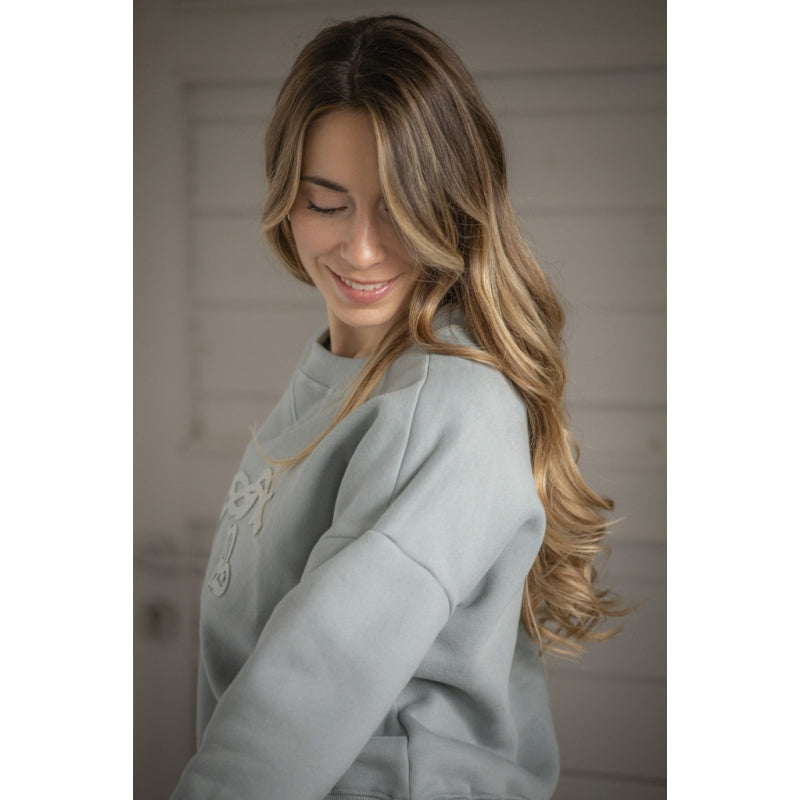 Sweat Bianca Femme – Vert Sauge Pénélope