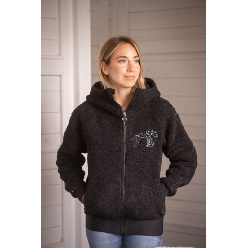 Sweat Miwi Femme – Pénélope Collections Noir Équitation
