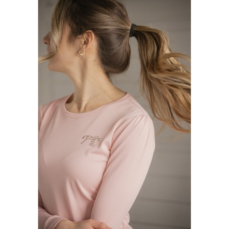 T-shirt Techty Honey Pénélope – Manches longues, Rose pâle