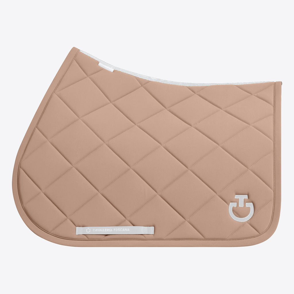 Tapis de selle Cavalleria Toscana Diamond quilted en jersey - Blush