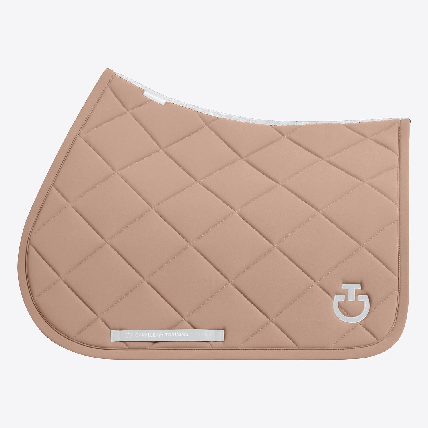 Tapis de selle Cavalleria Toscana Diamond quilted en jersey - Blush