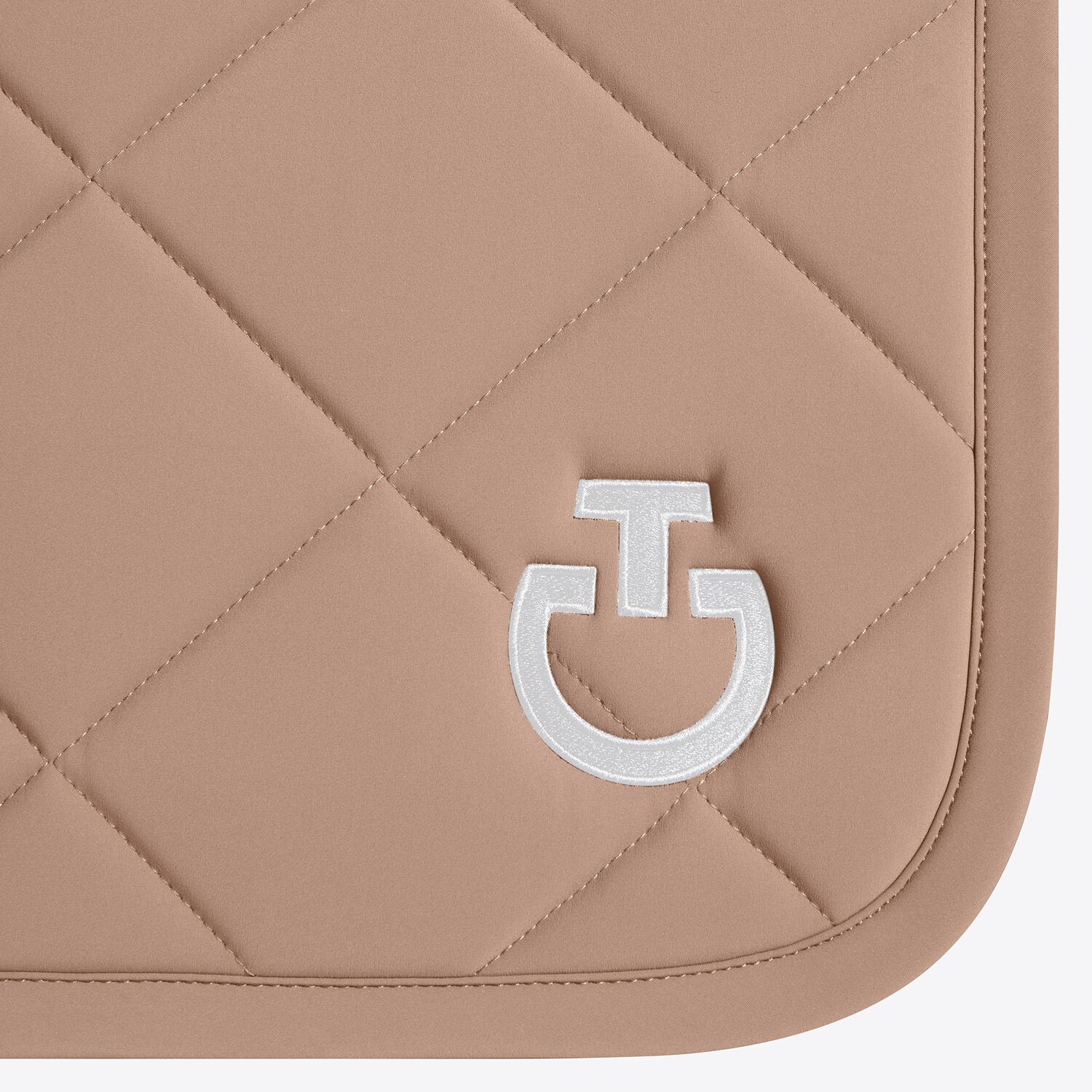 Tapis de selle Cavalleria Toscana Diamond quilted en jersey - Blush