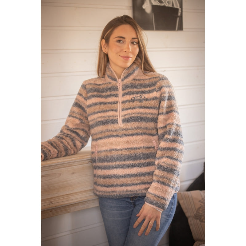 Veste Polaire PL-Opaline Pénélope – Rose & Gris