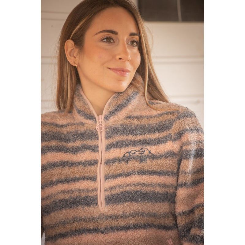 Veste Polaire PL-Opaline Pénélope – Rose & Gris