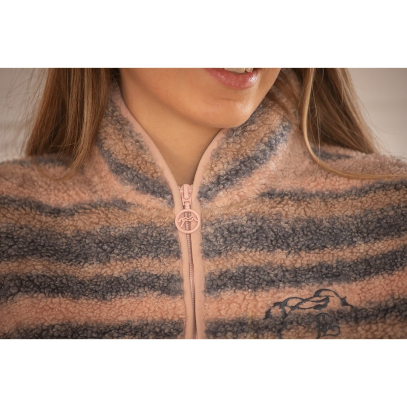 Veste Polaire PL-Opaline Pénélope – Rose & Gris
