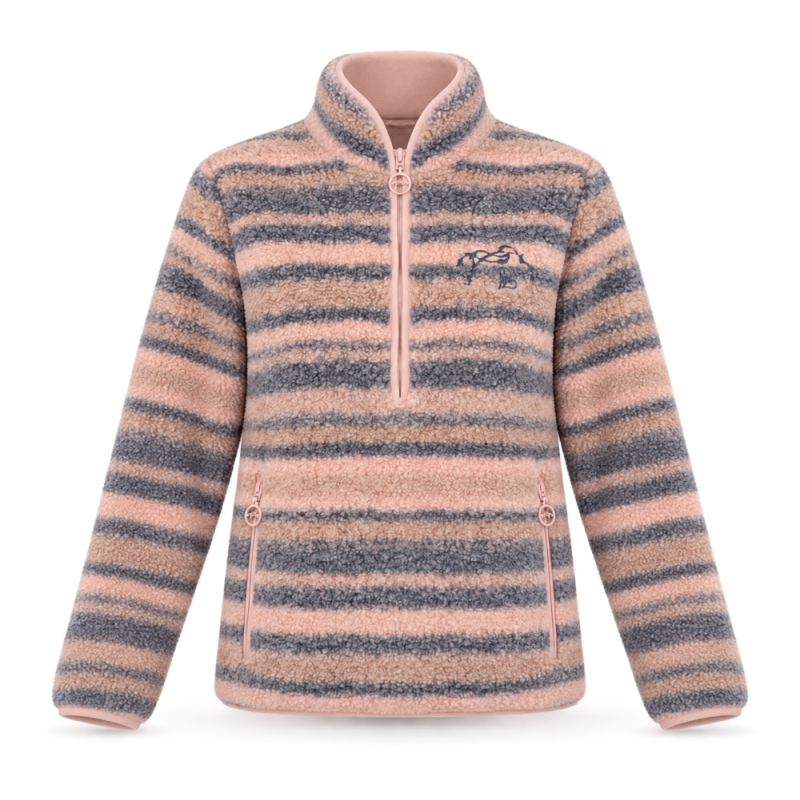 Veste Polaire PL-Opaline Pénélope – Rose & Gris